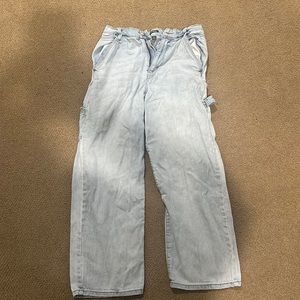 White Wash Blue Carpenter Jeans